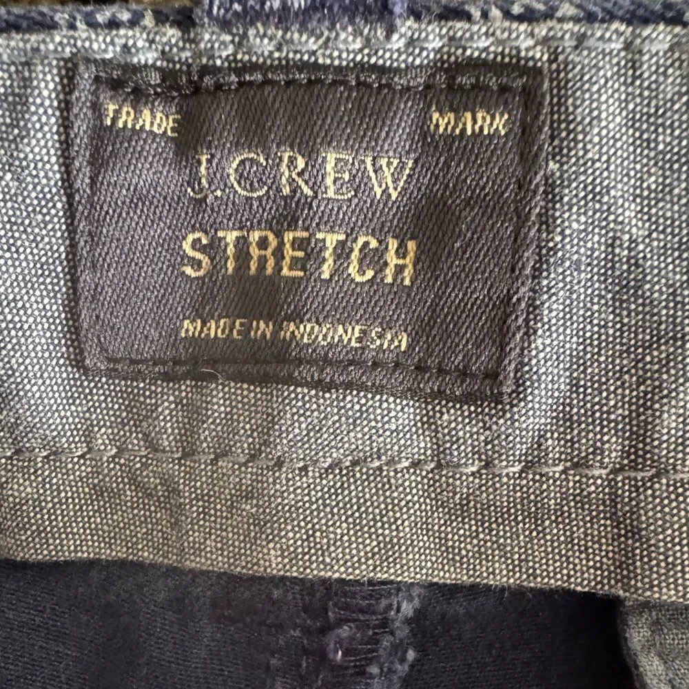 J.Crew Men’s Stretch Chino Shorts 30x9 Navy Blue Paisley Print Preppy‎ Casual